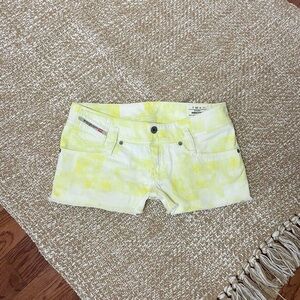 Vintage Y2K yellow micro mini shorts 💛 by Diesel